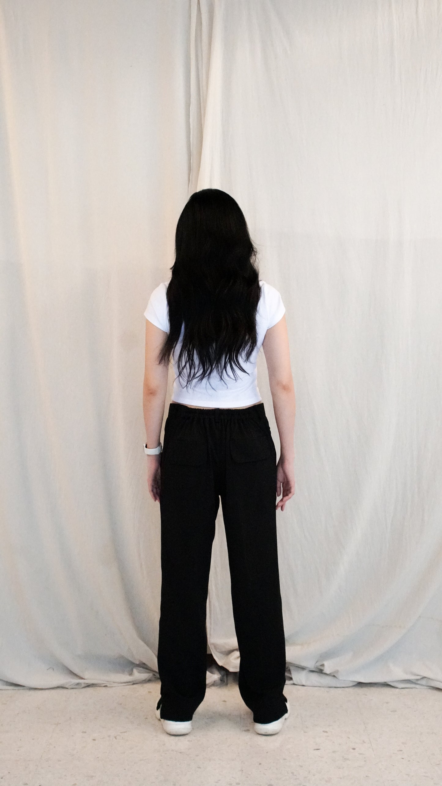 Smart Pleated Pants - Black
