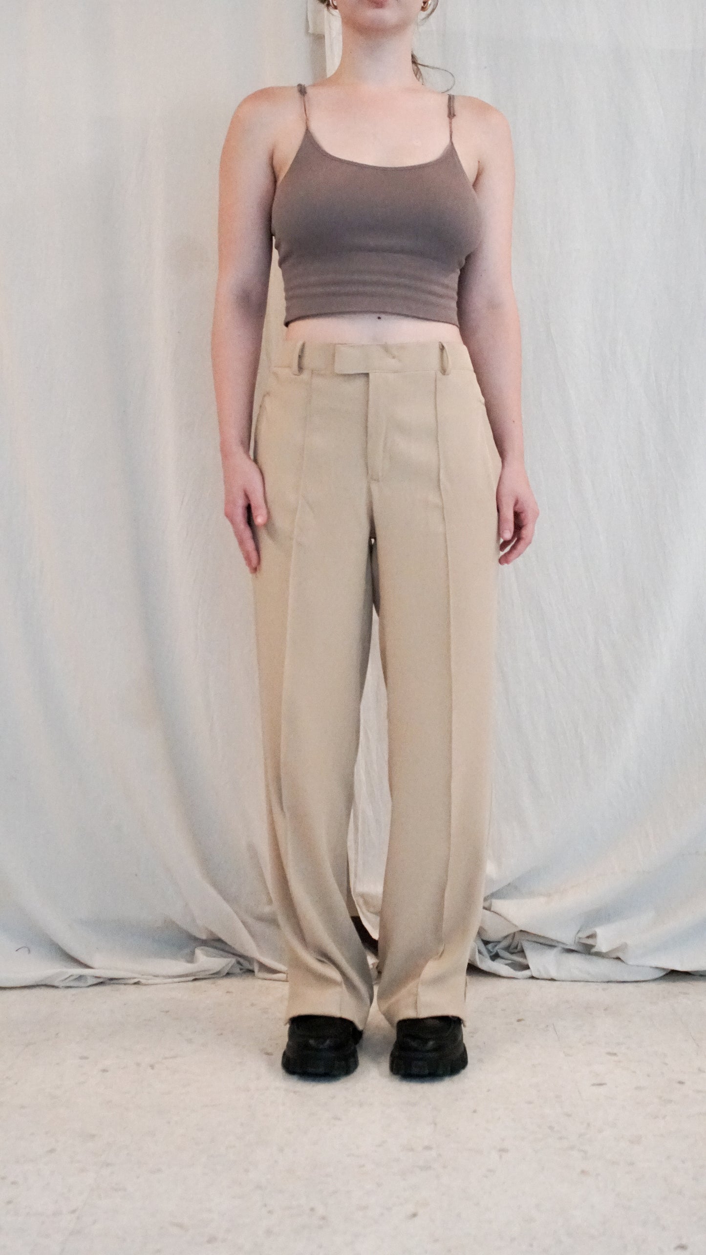 Smart Pleated Pants - Black
