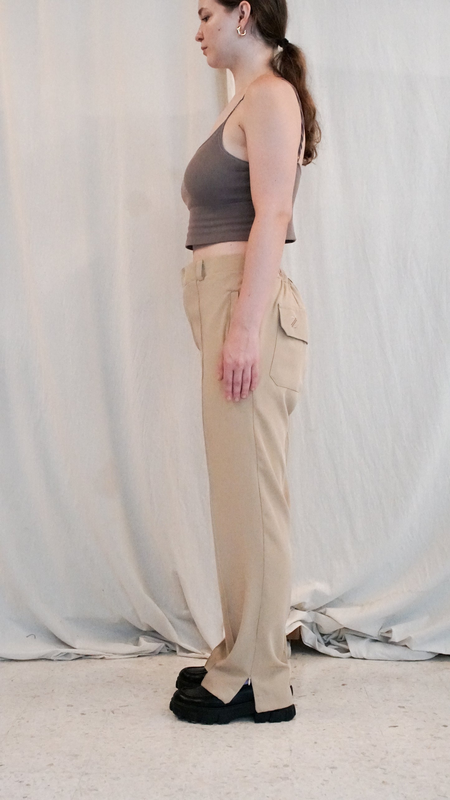 Smart Pleated Pants - Black