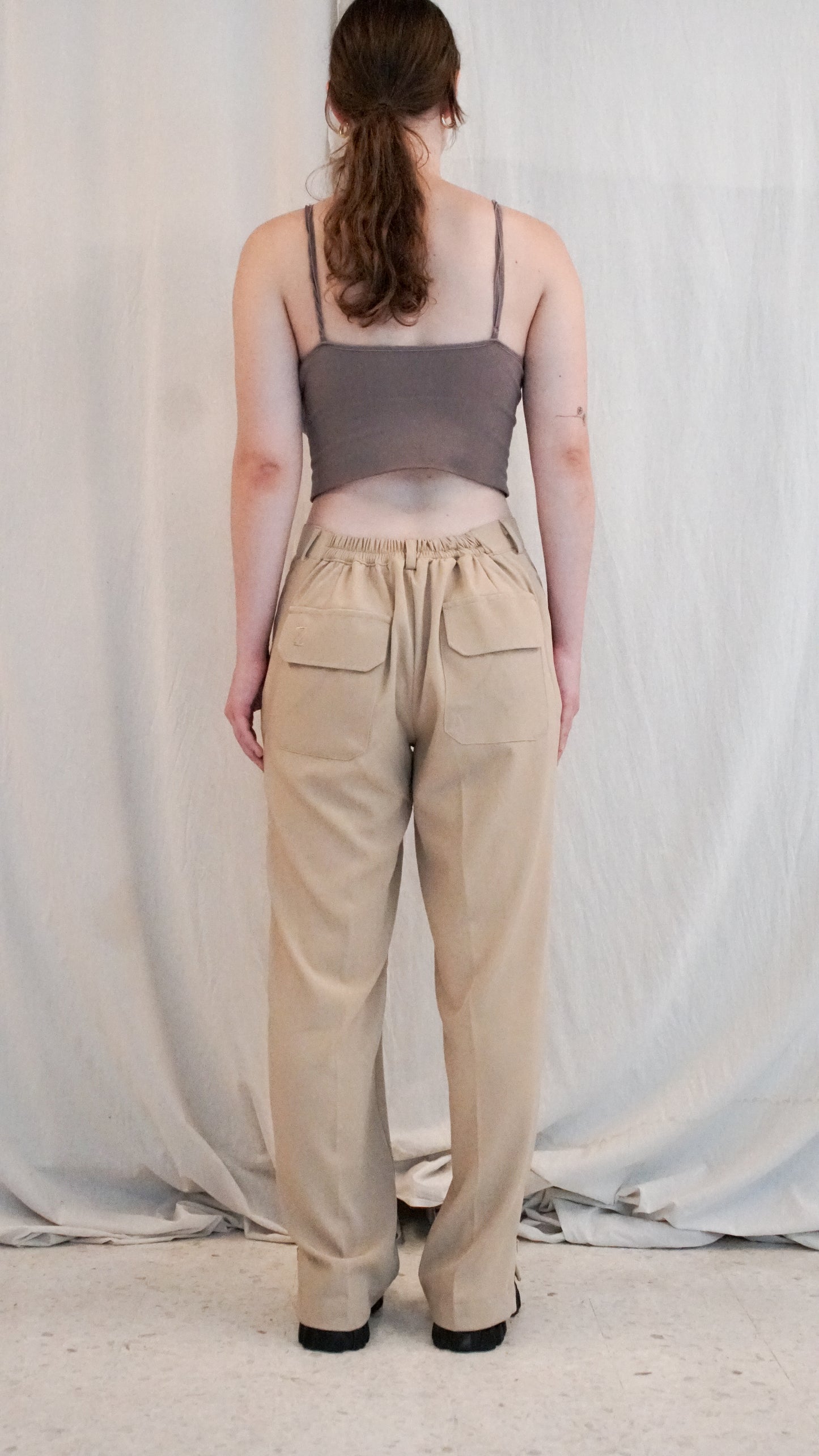 Smart Pleated Pants - Black