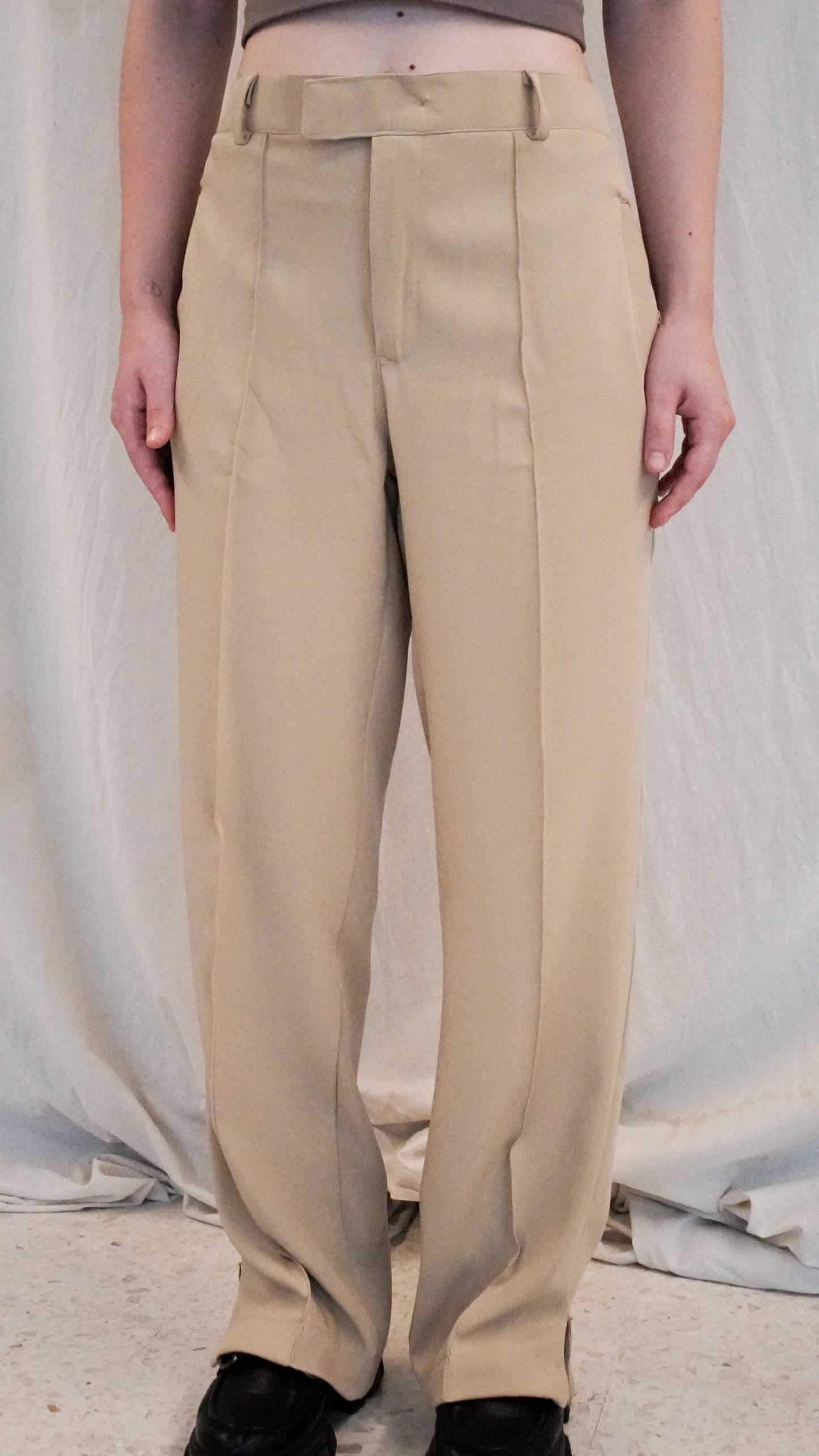 Smart Pleated Pants - Black