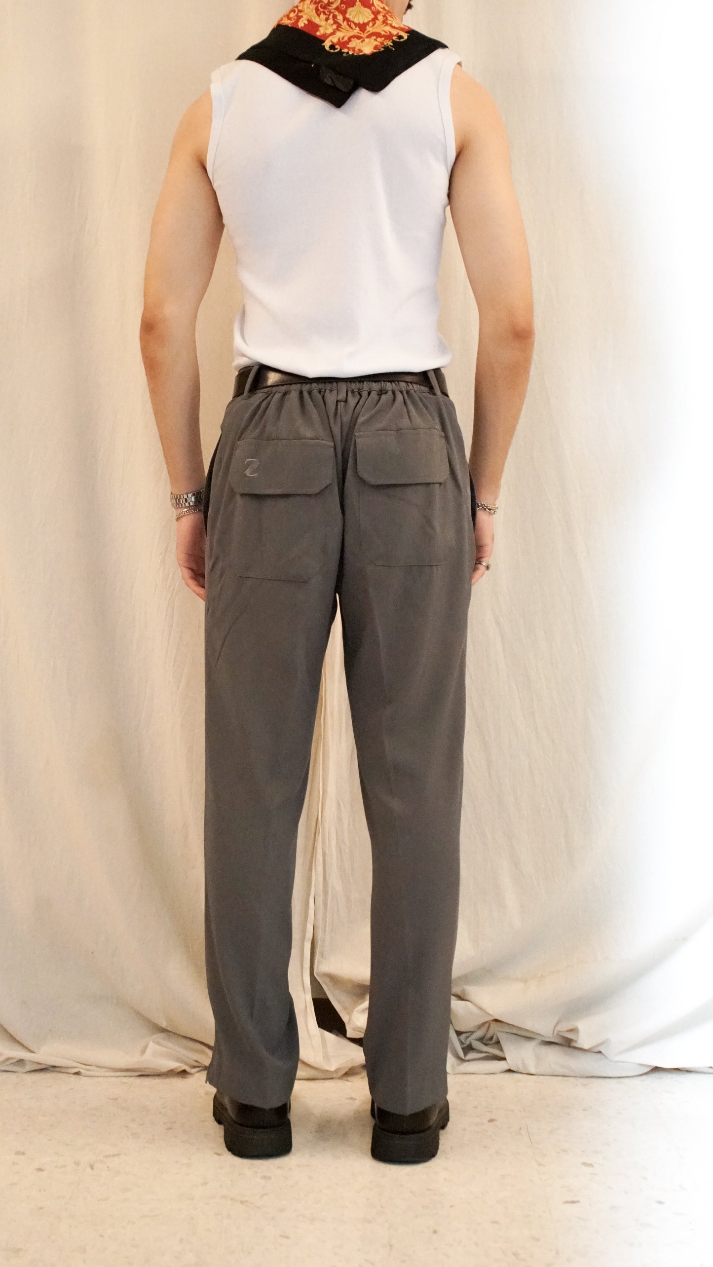 Smart Pleated Pants - Black